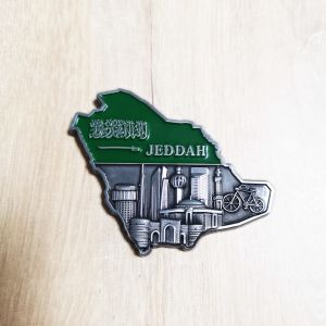 3D Die Cast Travel Refrigerator Magnets Antique Silver Decorative Fridge Magnets