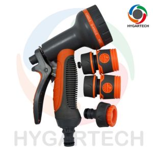 Buy cheap Garden 8 Function Spray Nozzle with Click Quick Connect Coupling and Hose  Connector ,Gardening and Horticulture from wholesalers
