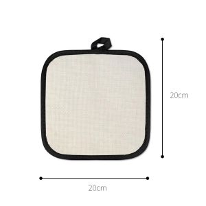 Buy cheap Customized Linen Sublimation Pot Holder With Rubber Back Heat Resistant Placemat 8 Inch from wholesalers