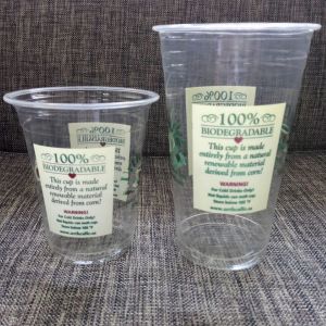 12oz 16oz 20oz Plastic Cold Pla Clear Cups Biodegradable And Compostable