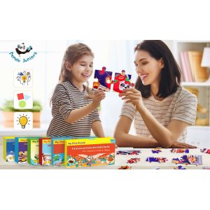CMYK Printing Kids Learning Puzzles Large Piece Jigsaw Puzzles For 3 Year Olds