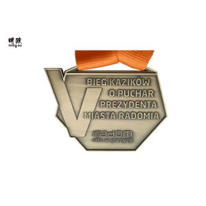 Buy cheap Ribbon Lanyard Custom Award Medals Irregular Embossed Personalised Medallions from wholesalers