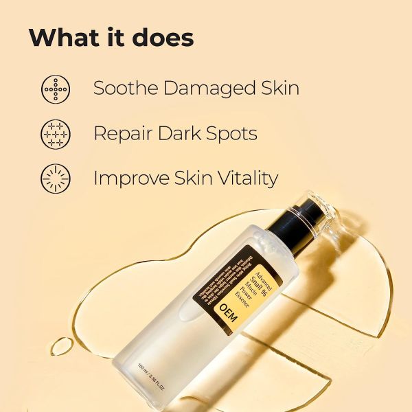 Quality OEM Snail Mucin Essence Hydrate And Improve Dark Spots 100ml Paraben Free for sale