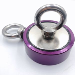 Buy cheap 500LB Double Side Neodymium Pot Magnet With Heavy Duty Rope from wholesalers