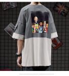 Buy cheap Color Matching Round Neck Men Streetwear T Shirts Sublimation Logo from wholesalers