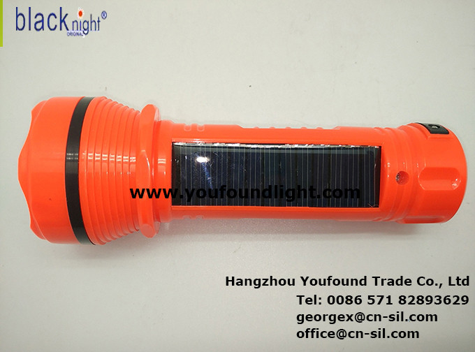 BN-401-1S Emergency Lighter Solar Torchlight LED Flashlight with Side Lamp
