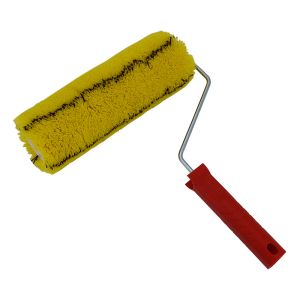 Buy cheap Stitched Yellow Paint Roller Brush Euro - Style With Cross Stripe from wholesalers