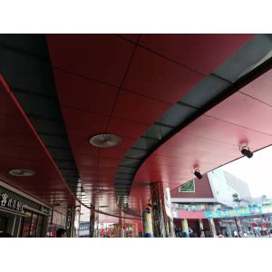 Buy cheap 4mm Thick Aluminum Composite Panel Red Coating Commercial Building Decoration from wholesalers