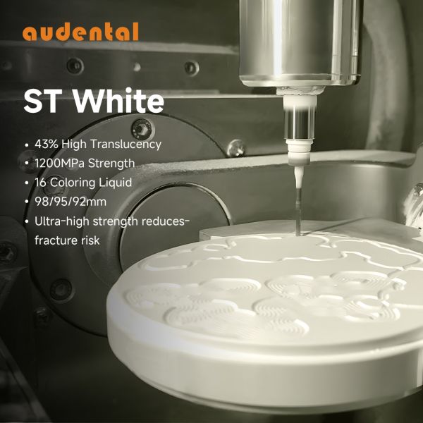 Buy cheap 1200mpa High Strength ST/DST White Zirconia Blank 43% Translucency Dental Zirconia Block from wholesalers