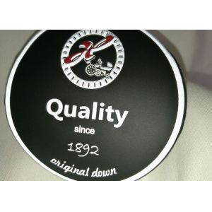 High Frequency Custom Screen Printing Patches , Reflective Silk Screen Labels