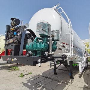 Buy cheap 40/50 Cbm Bottom Discharge / Unloading Bulk Fly Ash Semi Trailer With Steel Material from wholesalers