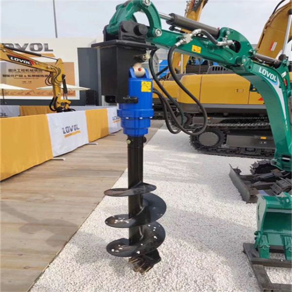 Quality Hydraulic Earth Auger Providing Powerful Drilling Capability for Installation of Poles Fences and Structural Foundations for sale