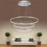 Buy cheap Modern White Led 3 Rings Ceiling Lamp Adjustable Bright Pendant Light Electroplate Finish from wholesalers