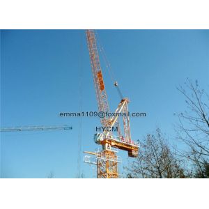 China D6037 60M Jib Luffing Tower Crane 16tons Max.Load 5m Mast Section Size on sale