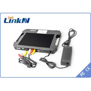 Handheld Outdoor COFDM Video Receiver FHD CVBS AES256 Encryption with Display