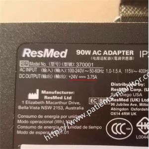 Buy cheap Resmed 370001 24V 3.75A 90W AC Adapter For Resmed Air Sense IP22 S10 10 Air Curve S10 Air Sense 1 370002 37015 R370-7232 DA90A24 from wholesalers