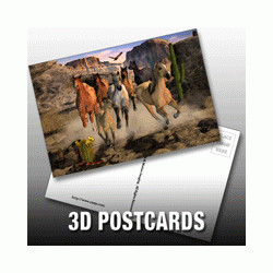 Buy cheap PLASTIC LENTICULAR custom lenticular holographic postcards two images pp pet 3d changing post card printing services product