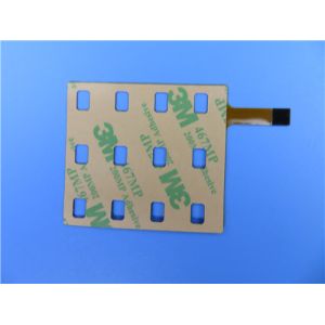 Single Sided Flexible PCB On Polyimide With 3M Tape and Immersion Gold for