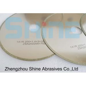Continuous Rim 1A1R Electroplated Diamond Cutting Wheels For Stone