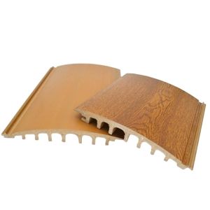 China Curved Wood Plastic Composite WPC Cladding for 180mm*26mm Exterior 3D Plastic Wall on sale