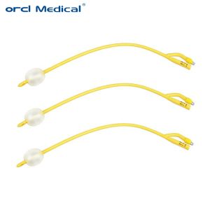 20cm-40cm Customized 2 Way 3 Way Medical 100% Latex Foley Catheter Wholesale