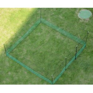 Buy cheap 24 M Chicken Net Fence Kit With Gate Double Pointed Posts in Green with product