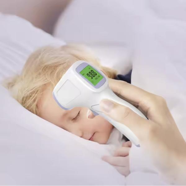 Buy cheap White LCD Body No Touch Infrared Forehead Thermometer With Fever Alarm from wholesalers