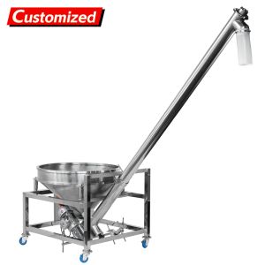 Buy cheap Custom-designed inclined stainless steel screw conveyor, automatic feeding system for transporting non-free-flowing powdered products such as flour, talcum powder, coffee, milk powder, etc. from wholesalers
