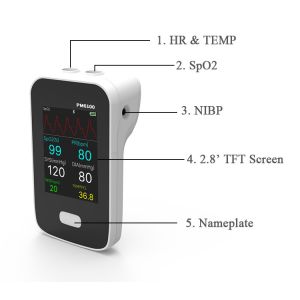 Buy cheap Multi Parameter Patient Tracker With Spo2 Heart Rate TEMP Measurement And Data Transfer To Bluetooth from wholesalers