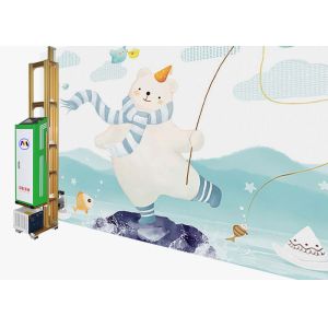 Buy cheap CMYK Uv Wall Printer Robot With Negative Pressure Auto Ink from wholesalers