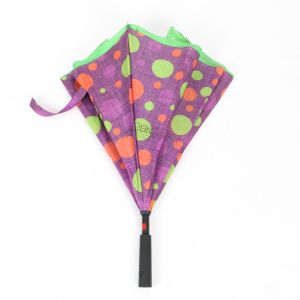 Buy cheap Auto Open Reverse Inverted Umbrella With Torchlight LED Handle 190T Pongee Fabric product