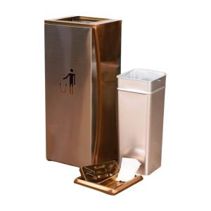 Popular Hotel Stainless Steel Trash Can Hotel Modern Public Rectangular