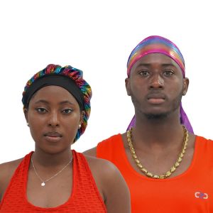 Buy cheap Long Shiny Designer Durags And Bonnets For Men from wholesalers