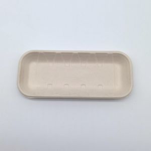 Compostable Biodegradable Bagasse Tableware Disposable Rectangular Shape