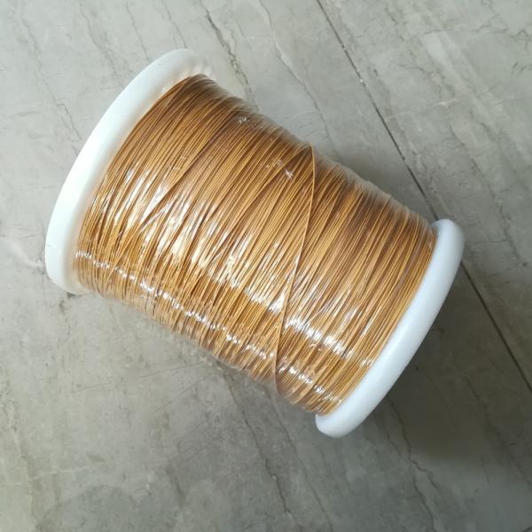 0.1mm TEX Yellow Triple Insulated Winding Wire Fine Magnet Copper Wire TIW For