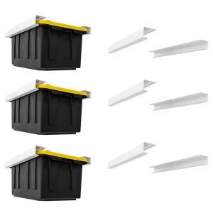 Buy cheap Adjustable Garage Container Storage System with Single Tier Overhead Storage Bins Rack from wholesalers