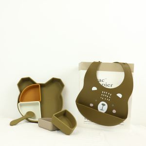 Buy cheap BPA Free Soft Silicone Baby Bib Water Resistant With Printing Animal Pattern product