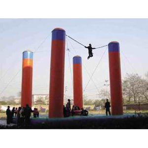 Buy cheap Inflatable Amusement Park With Bungee Trampoline For Parks / Backyard from wholesalers
