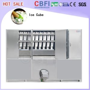Buy cheap Commercial Ice Maker / Ice Cube Making Machine With PLC Central Program Control from wholesalers