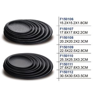 Buy cheap Temperature Resistant and Durable Matte Black Dinnerware Plates with Melamine from wholesalers