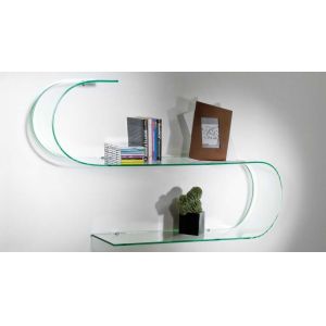 Buy cheap Highly Adaptable Tempered Curved Glass Shelves , Store Glass Shelves from wholesalers