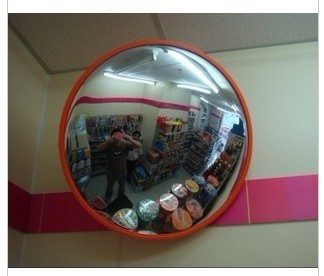 Quality Supermarket Used 60cm Polycarbonate Outdoor Convex Mirror /Underground Garage / Parking Lots Corner Reflective Concave M for sale