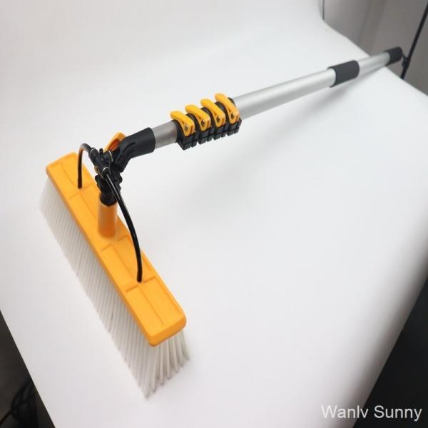 Quality Customizable Aluminum Alloy/Carbon Fiber Solar Panel Cleaner Brush for High PV Output for sale