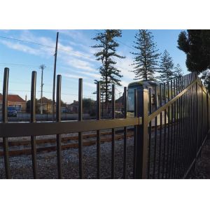 Australia Garrison Fencing Steel Tubular Tube 40mm wall Thick 1.6mm Rails