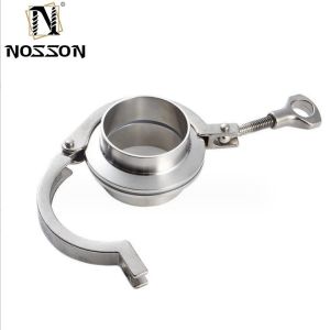 Buy cheap Casting Flange Connection Sanitary Stainless Steel Double Pins Tri Clamp Ferrule Pipe Clamp for Pipe Lines Connection from wholesalers