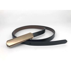 Buy cheap Adjustable Skinny Slim 1.4cm Womens Genuine Leather Belt from wholesalers