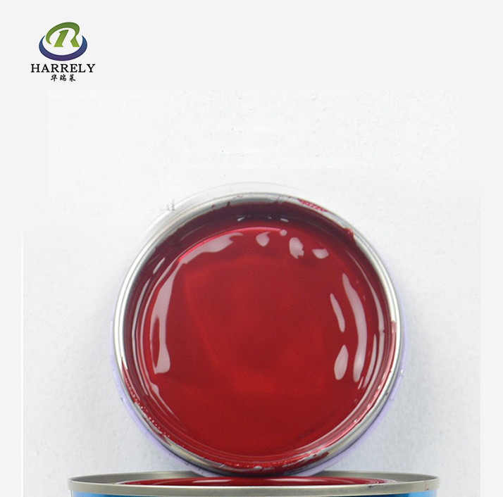 Transparent 1K Acrylic Car Paint Red Metallic Automotive Refinish OEM