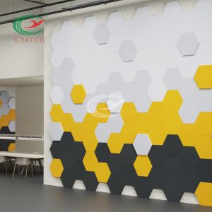 Buy cheap Practical Harmless Hexagon Soundproof Panels , Mildewproof Acoustic Hexagon Tiles from wholesalers