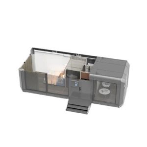 Buy cheap Modern Elegant Design Sandwich Panel Prefab Capsule Tiny House from wholesalers