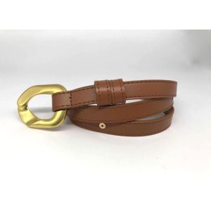 Buy cheap Custom Lady Cowhide Leather Waist Belt With Alloy Buckle from wholesalers